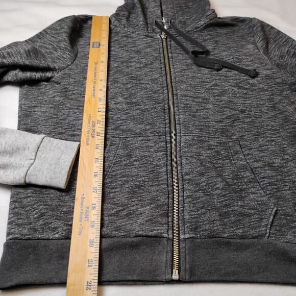 PINK Victoria Secret Heather Gray Zip Up Hoodie, M - Picture 9 of 12